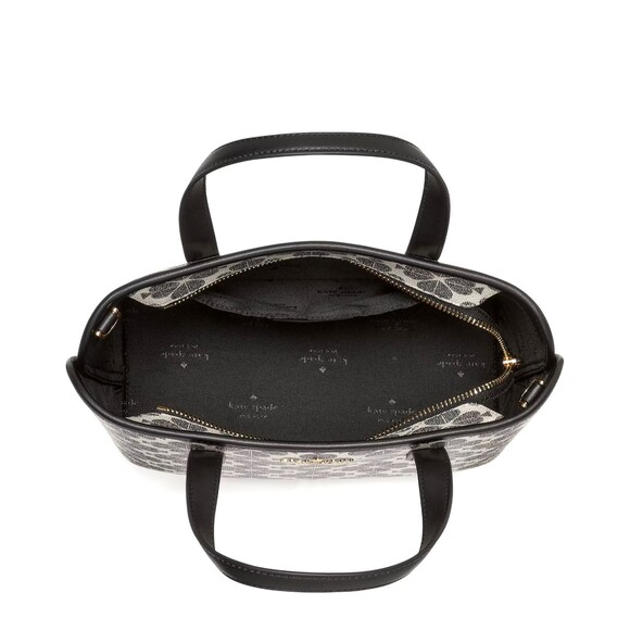 New Kate Spade Spade Flower Small Tote Black Multi - Picture 4 of 5